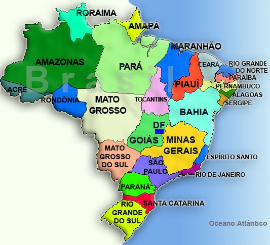 mapa Brasil
