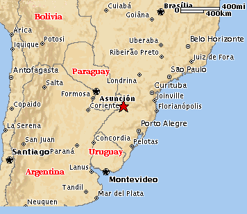 Localização Mondái no Brasil